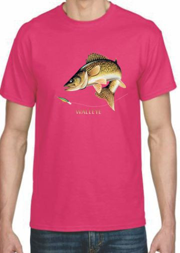 WALLEYE  2 JUMPIN F ISH T-SHIRT