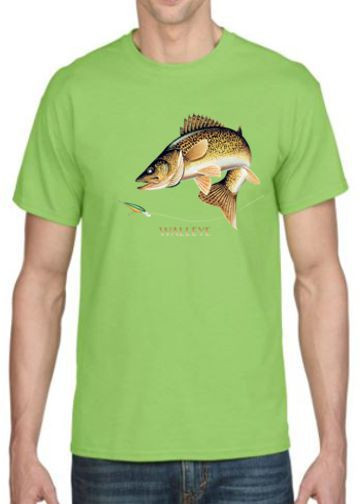 WALLEYE  2 JUMPIN F ISH T-SHIRT
