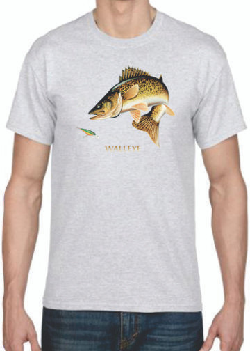 WALLEYE  2 JUMPIN F ISH T-SHIRT