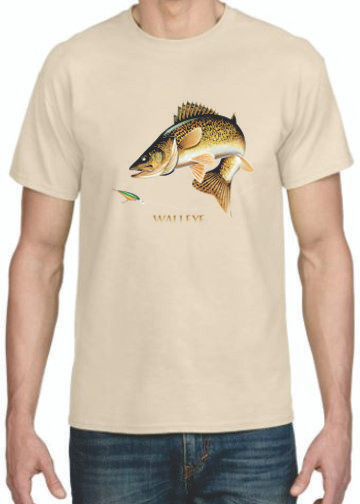 WALLEYE  2 JUMPIN F ISH T-SHIRT