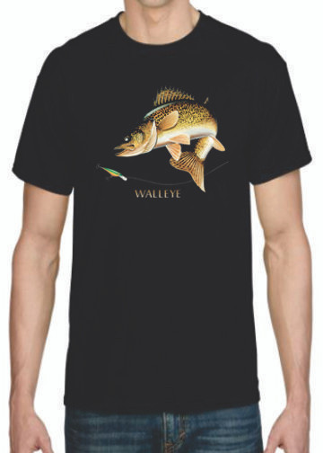 WALLEYE  2 JUMPIN F ISH T-SHIRT