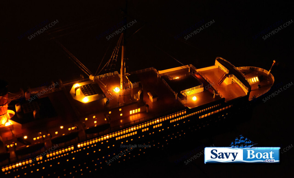 SS POSEIDON LIGHTED OCEAN LINER