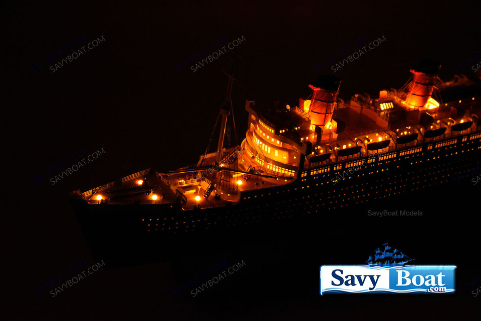 SS POSEIDON LIGHTED OCEAN LINER