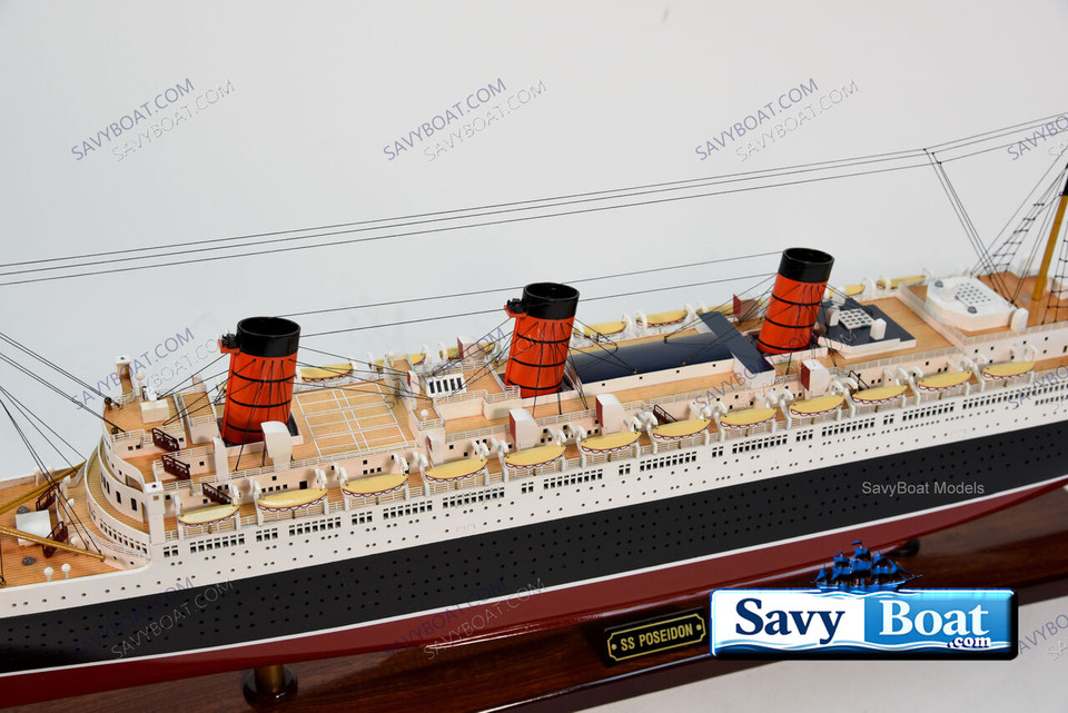 SS POSEIDON LIGHTED OCEAN LINER