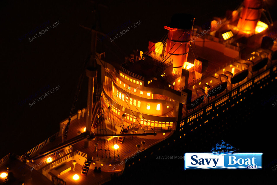 SS POSEIDON LIGHTED OCEAN LINER