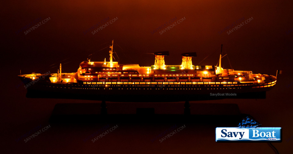 SS RAFFAELLO LIGHTED OCEAN LINER