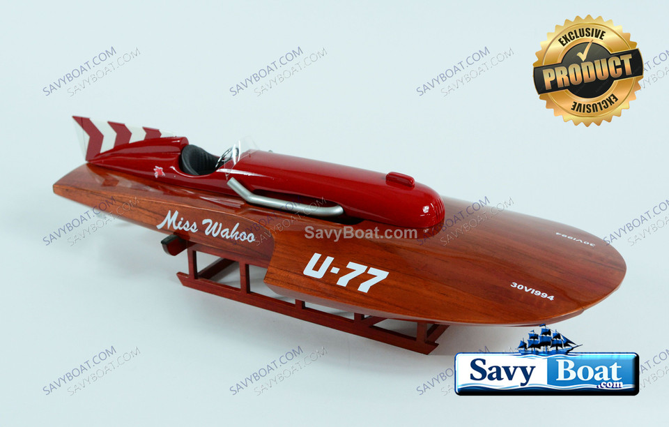 MISS WAHOO (U-77) UNLIMITED HYDROPLANE w/COWL