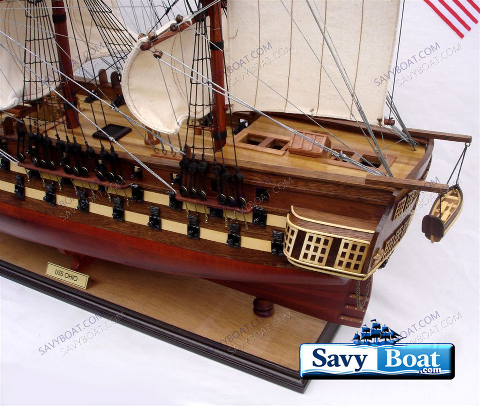 USS OHIO TALL SHIP W/ SAILS