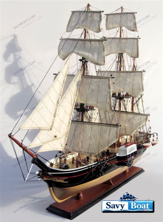 USS POWHATAN SIDE WHEEL STEAMSHIP W/ SAILS