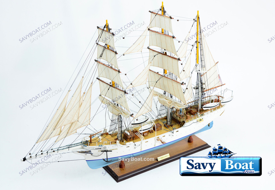 1914 STATSRAAD LEHMKUHL TALL SHIP W/ SAILS