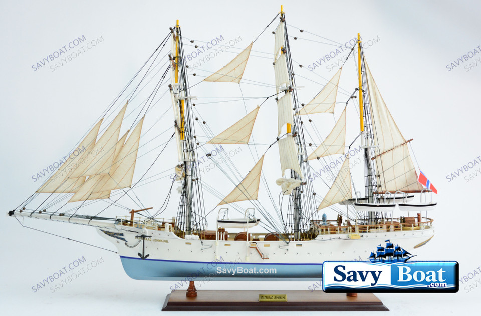 1914 STATSRAAD LEHMKUHL TALL SHIP W/ SAILS