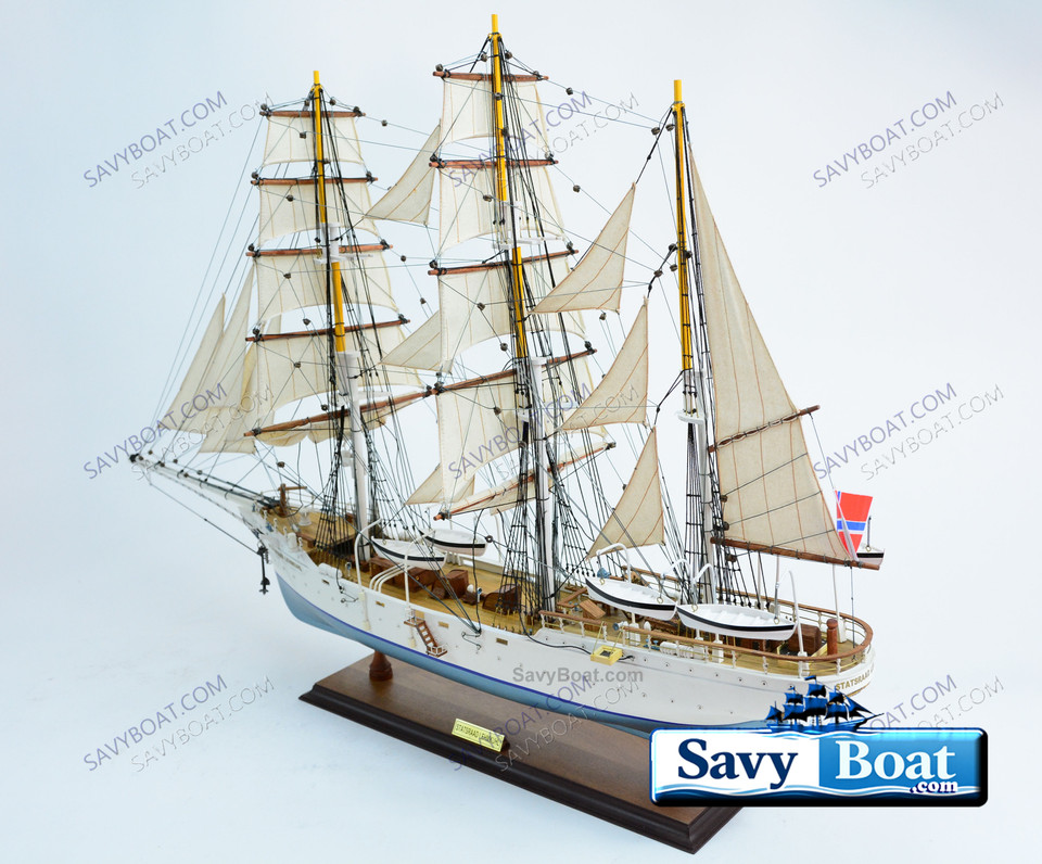 1914 STATSRAAD LEHMKUHL TALL SHIP W/ SAILS