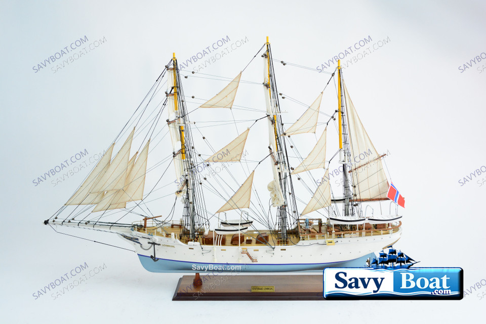 1914 STATSRAAD LEHMKUHL TALL SHIP W/ SAILS