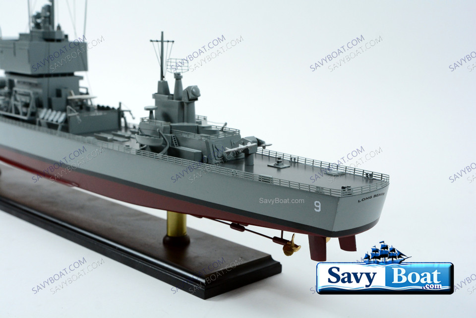 USS LONG BEACH (CNG-09) NUCLEAR DESTROYER Long Beach BS020 SAVY LOGO