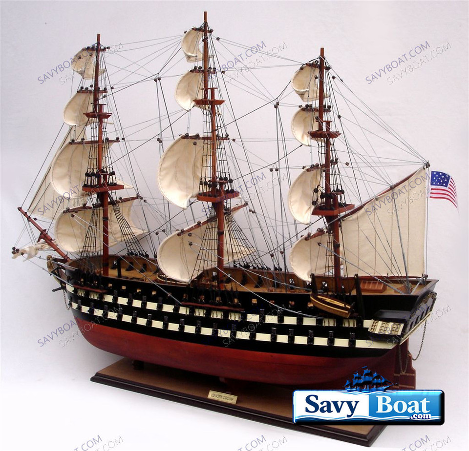 USS NORTH CAROLINA TALL SHIP (painted)