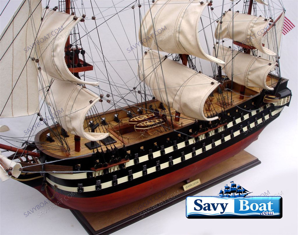 USS NORTH CAROLINA TALL SHIP (painted)