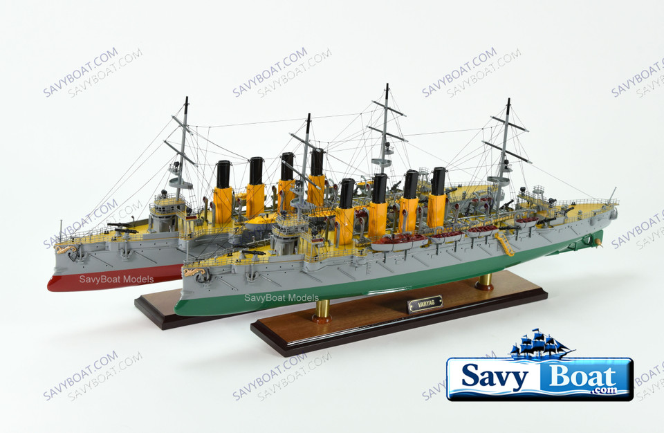 VARYAG RUSSIAN PROTECTED CRUISER (red hull)