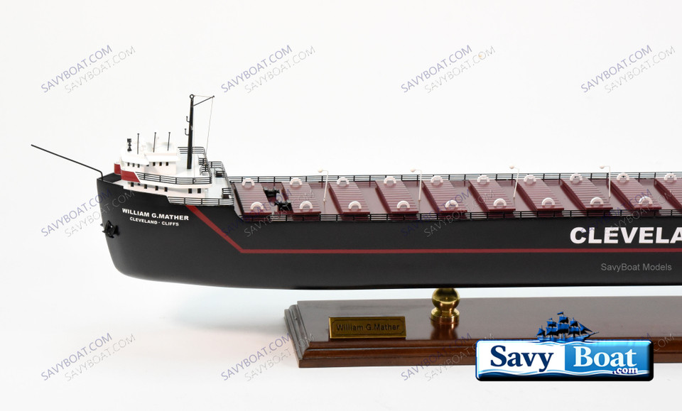 WILLIAM G. MATHER GREAT LAKES FREIGHTER (name on side)