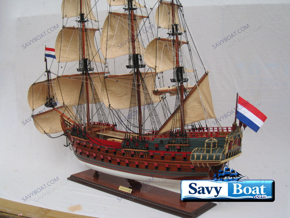 De ZEVEN PROVINCIEN TALL SHIP (painted hull w/sails)