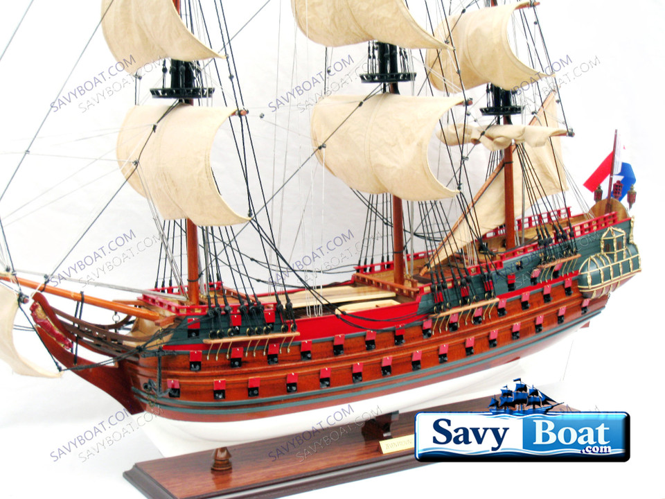 De ZEVEN PROVINCIEN TALL SHIP (painted hull w/sails)