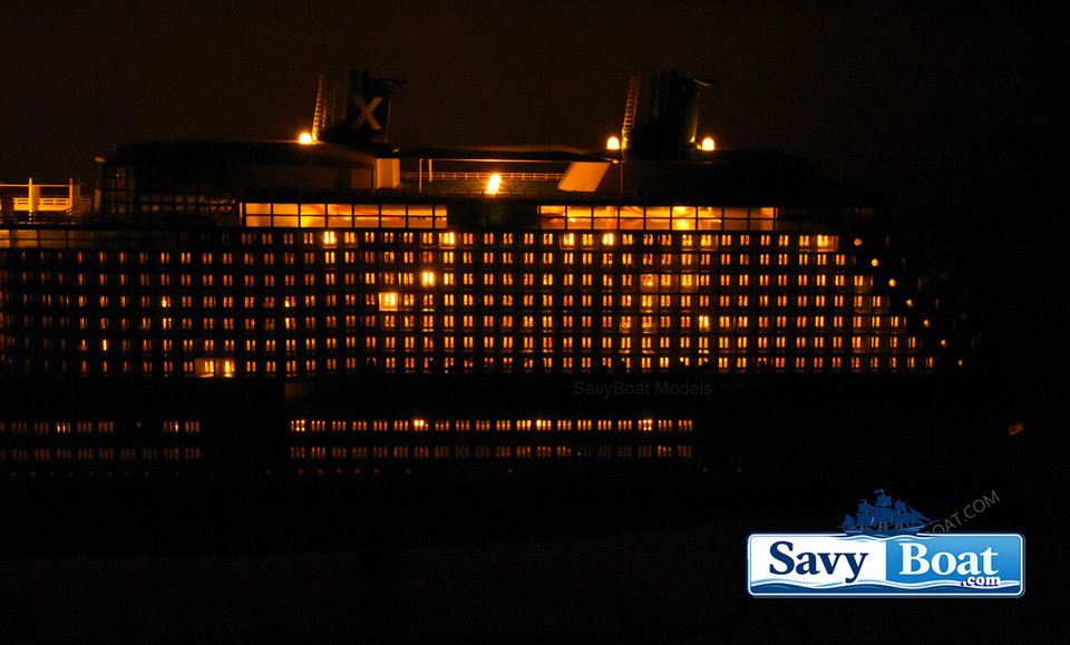 CELEBRITY SILHOUETTE LIGHTED CRUISE SHIP