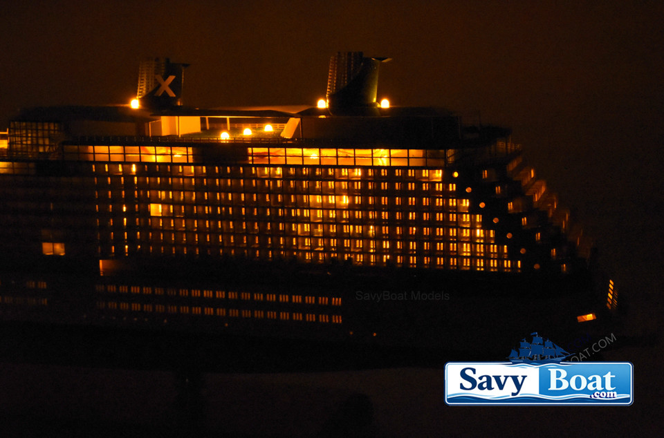 CELEBRITY SILHOUETTE LIGHTED CRUISE SHIP