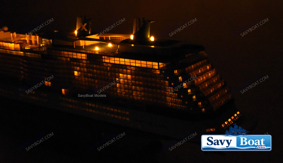 CELEBRITY SOLSTICE LIGHTED CRUISE SHIP