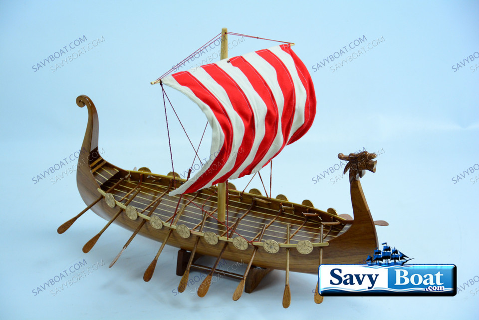 DRAKAR VIKING SHIP W/SAIL