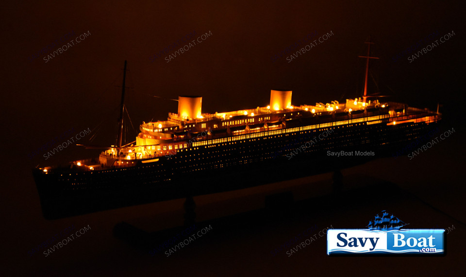 SS EUROPA LIGHTED OCEAN LINER SHIP