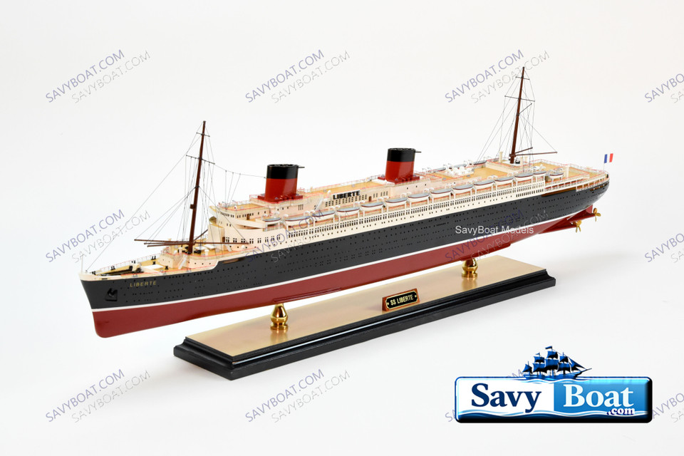 SS LIBERTE'  LIGHTED OCEAN LINER