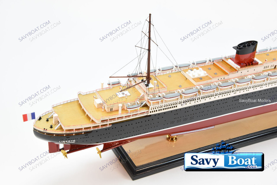 SS LIBERTE'  LIGHTED OCEAN LINER