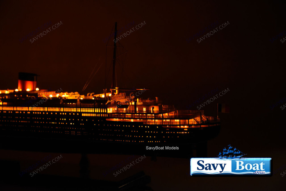 SS LIBERTE'  LIGHTED OCEAN LINER