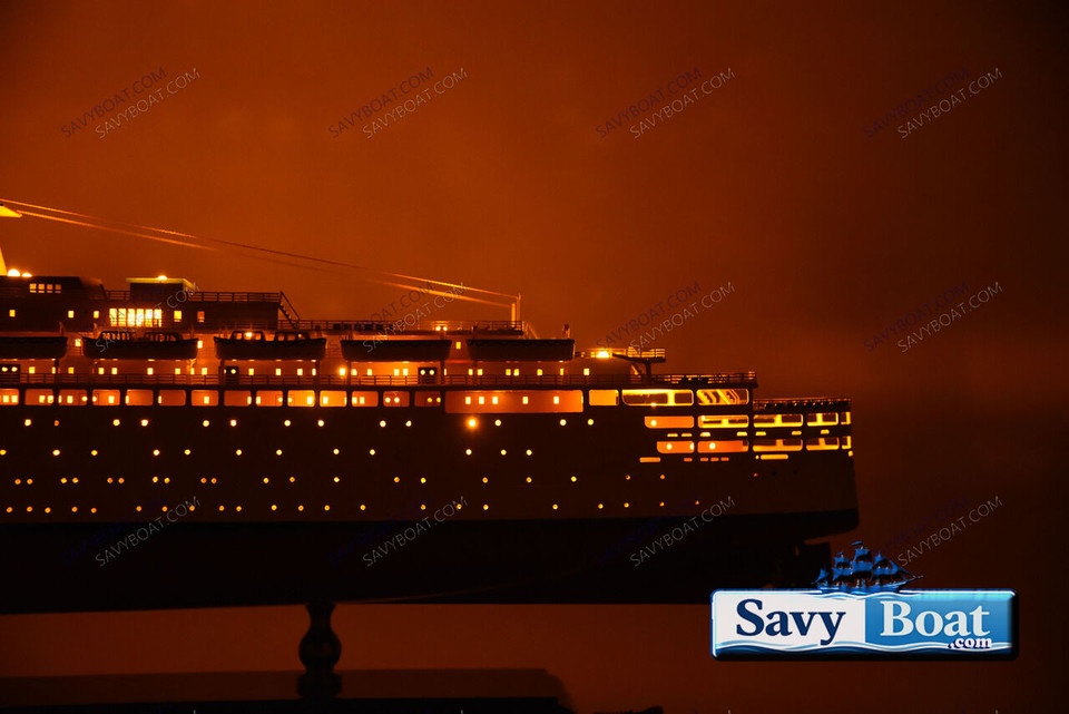 SS FAIRWIND LIGHTED OCEAN LINER
