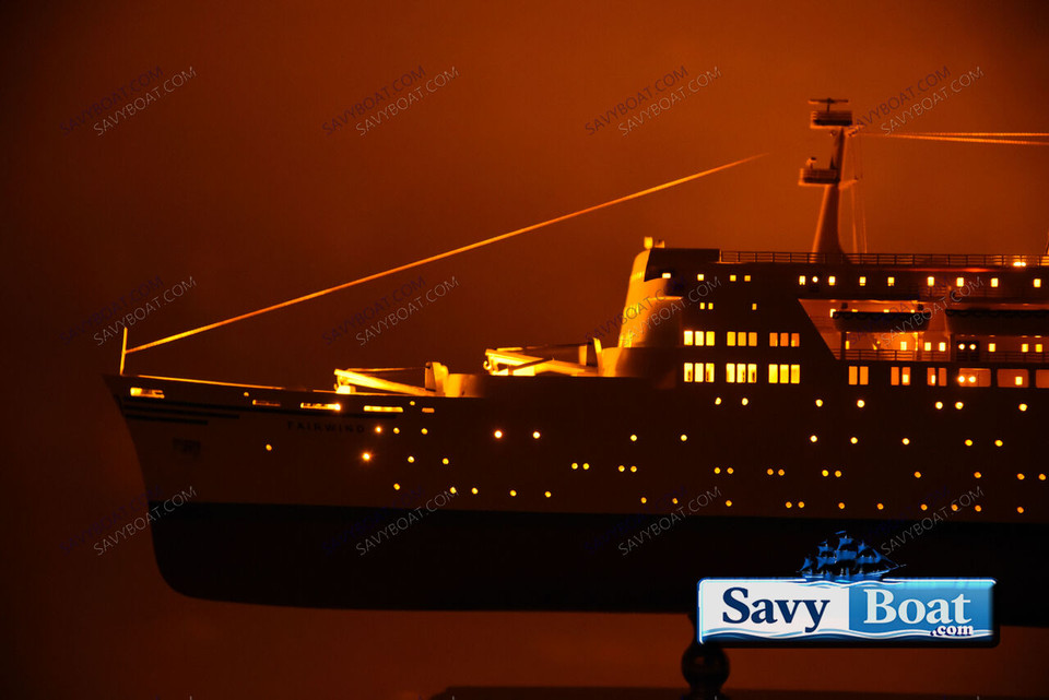 SS FAIRWIND LIGHTED OCEAN LINER