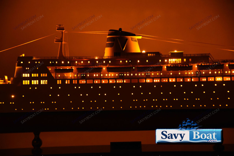 SS FAIRWIND LIGHTED OCEAN LINER