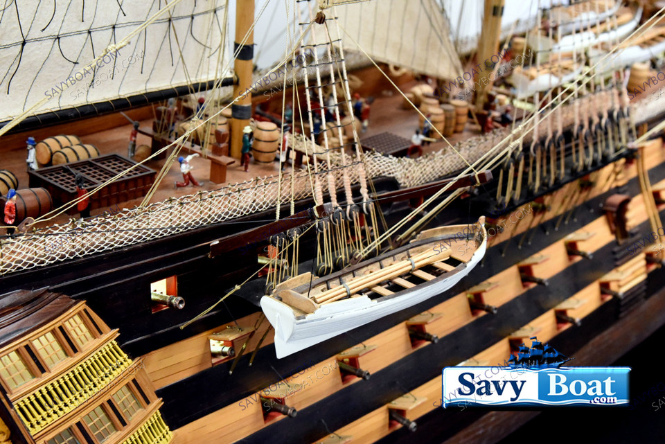 RARE, LIGHTED HMS VICTORY HUG 10 FT, TALL SHIP