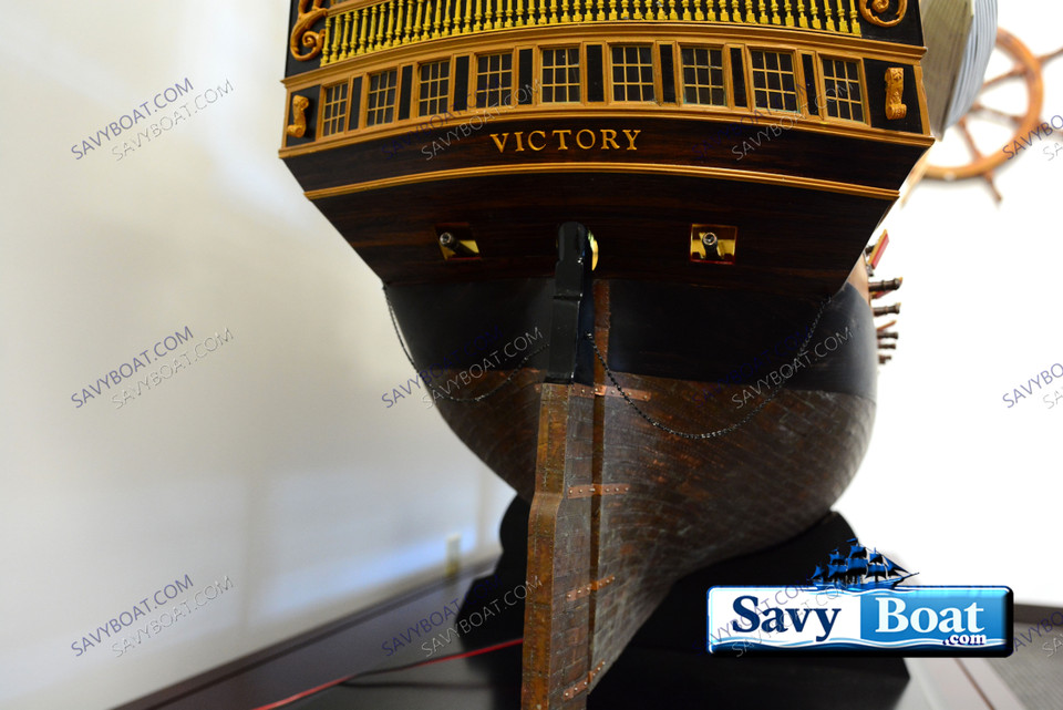 RARE, LIGHTED HMS VICTORY HUG 10 FT, TALL SHIP