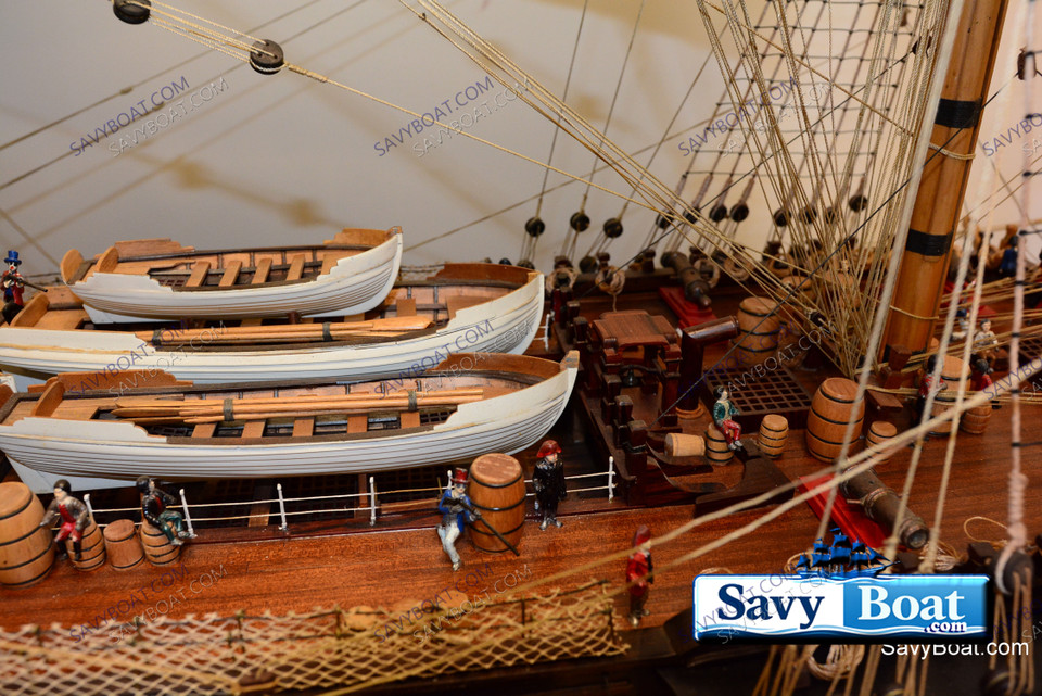 RARE, LIGHTED HMS VICTORY HUG 10 FT, TALL SHIP
