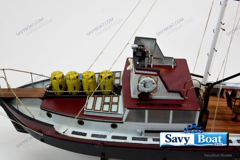 JAWS SHARK HUNTING BOAT ORCA - RC READY  &  LIGHTED