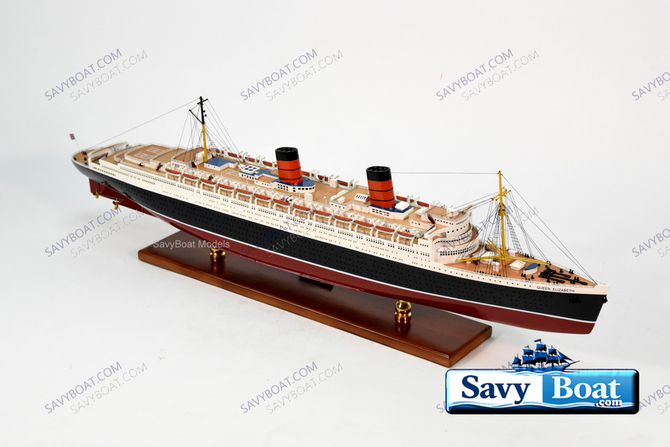 RMS QUEEN ELIZABETH LIGHTED OCEAN LINER