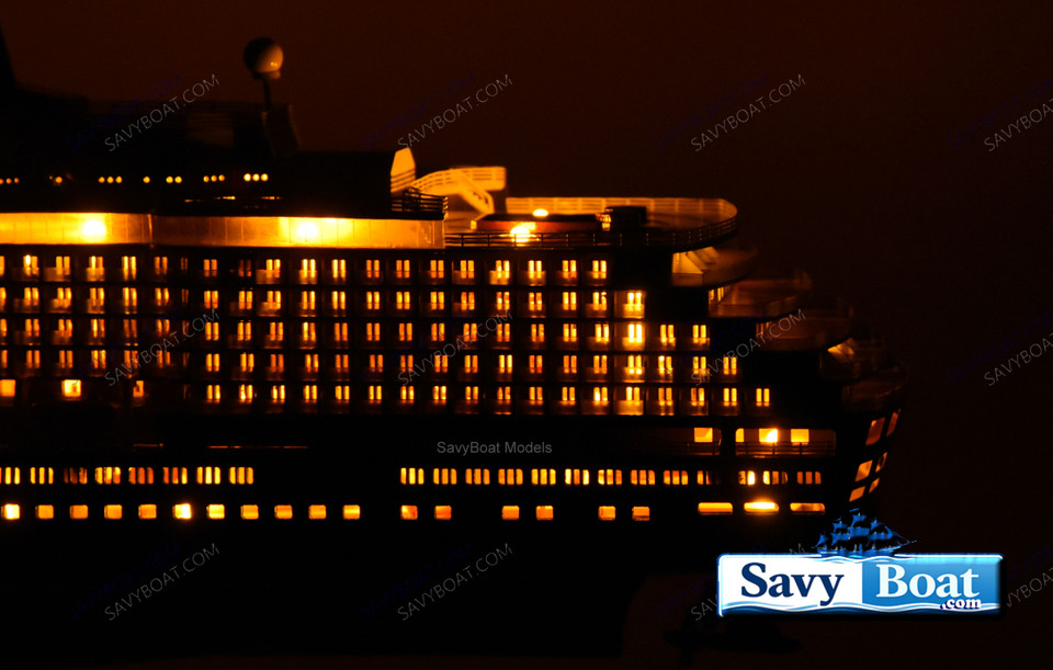 MS QUEEN VICTORIA  LIGHTED OCEN LINER