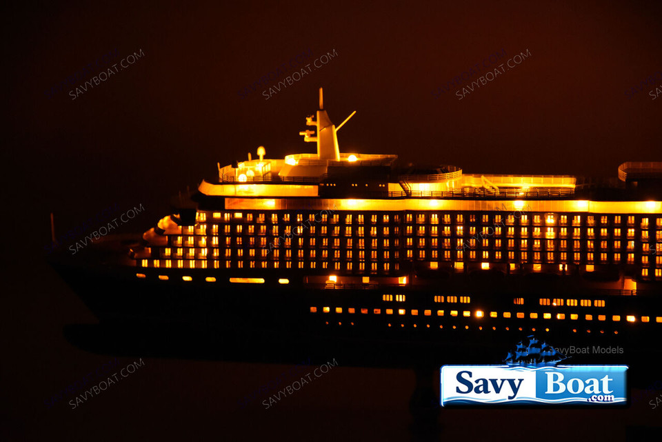 MS QUEEN VICTORIA  LIGHTED OCEN LINER