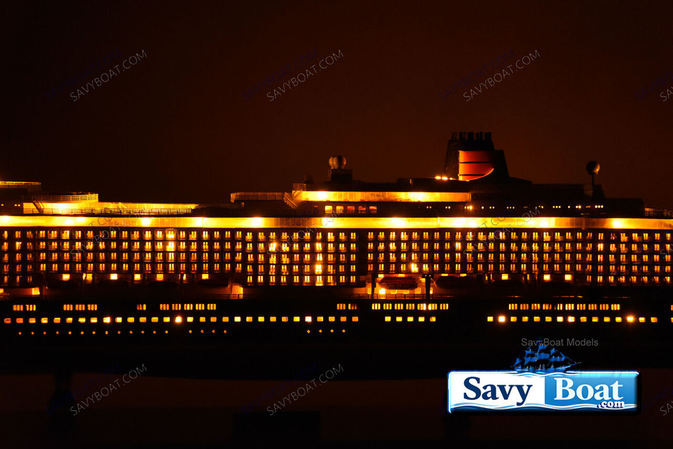 MS QUEEN VICTORIA  LIGHTED OCEN LINER