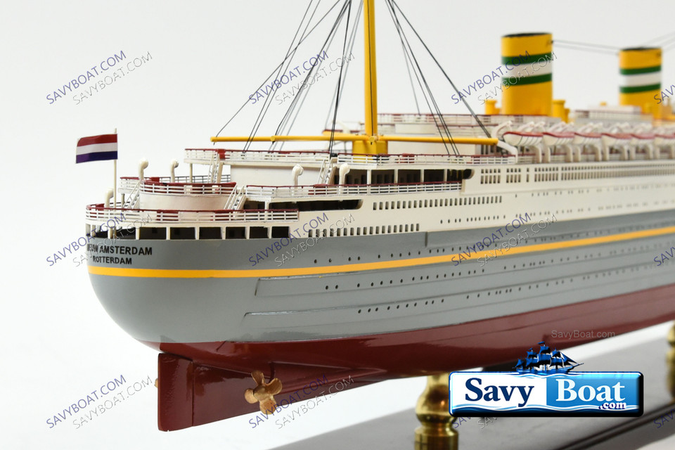 SS NIEUW AMSTERDAM DUTCH OCEAN LINER  (GRAY)