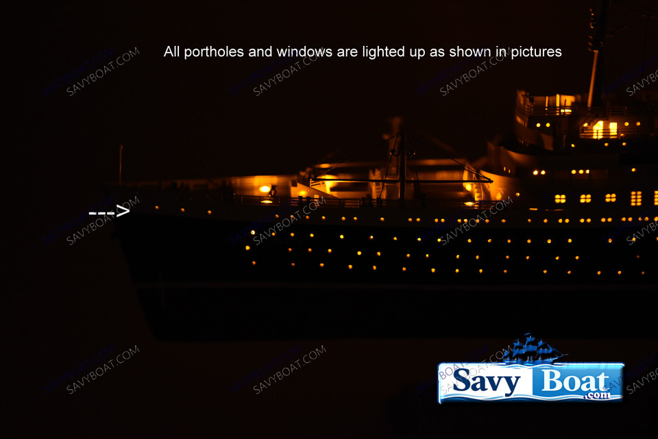 SS UNITED STATES LIGHTED OCEAN LINER