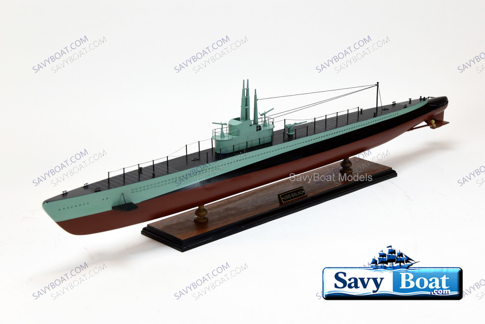 USS BALAO  submarine 40" fully built wood model with stand