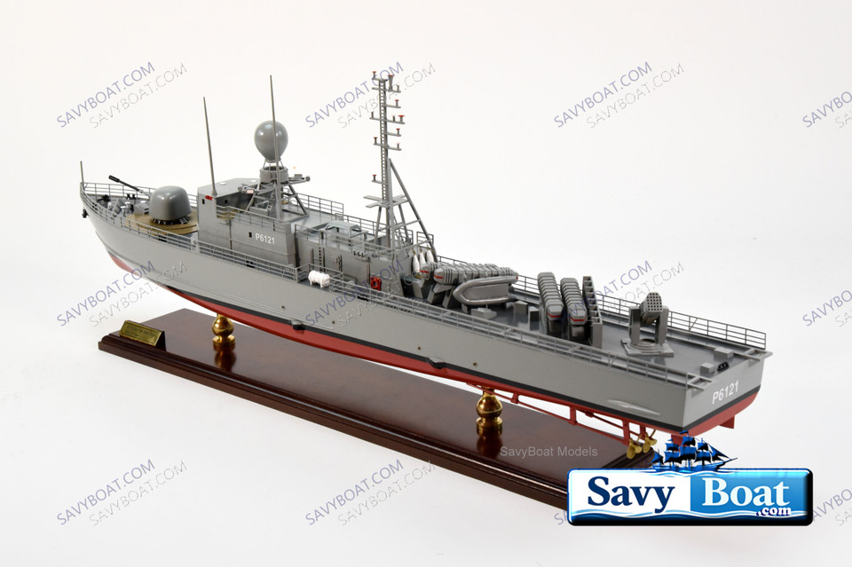 32" GEPARD-CLASS SCHNELLBOOT fast attack craft / vessel fully built museum quality ship model w/stand