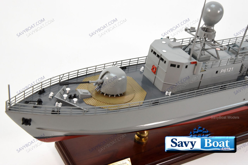 32" GEPARD-CLASS SCHNELLBOOT fast attack craft / vessel fully built museum quality ship model w/stand