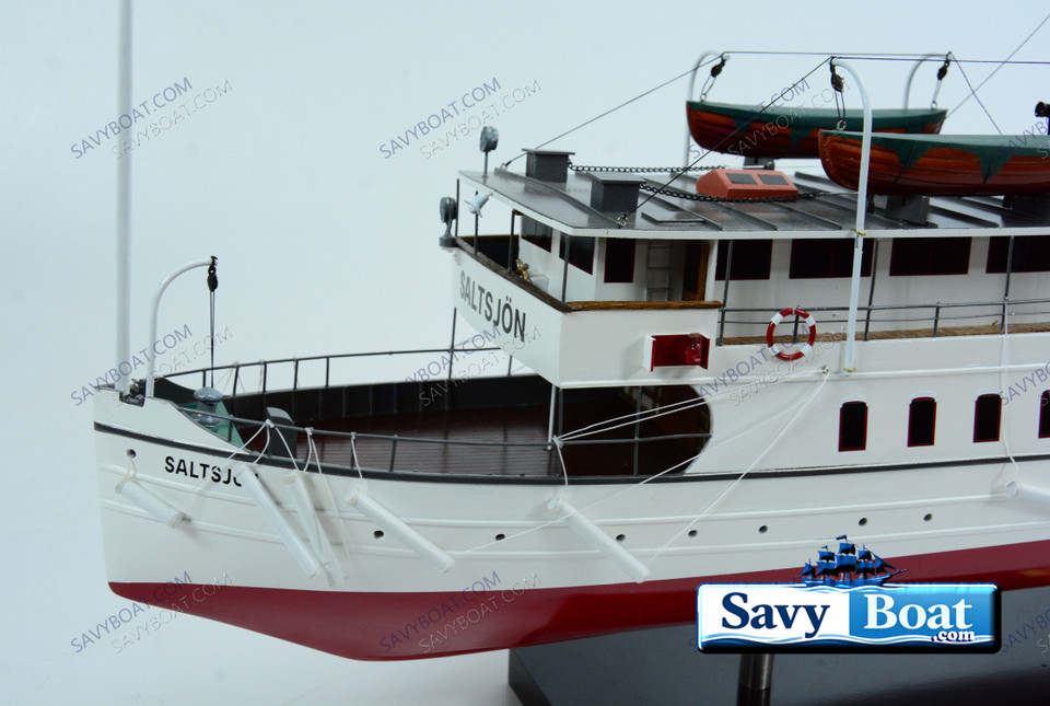 SALTJON ship 31" fully built wood model with stand
