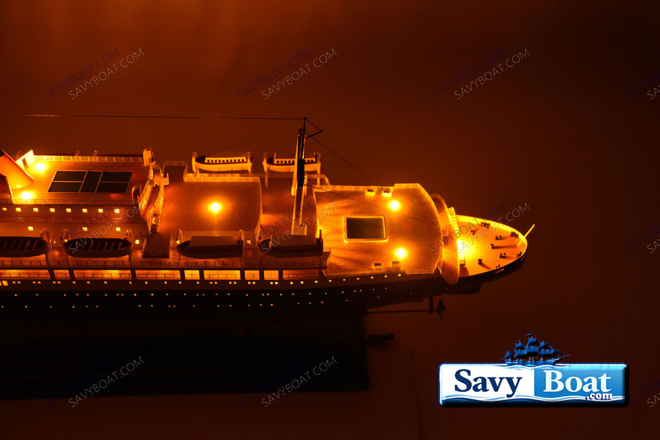 SS VEENDAM STEAMSHIP LIGHTED